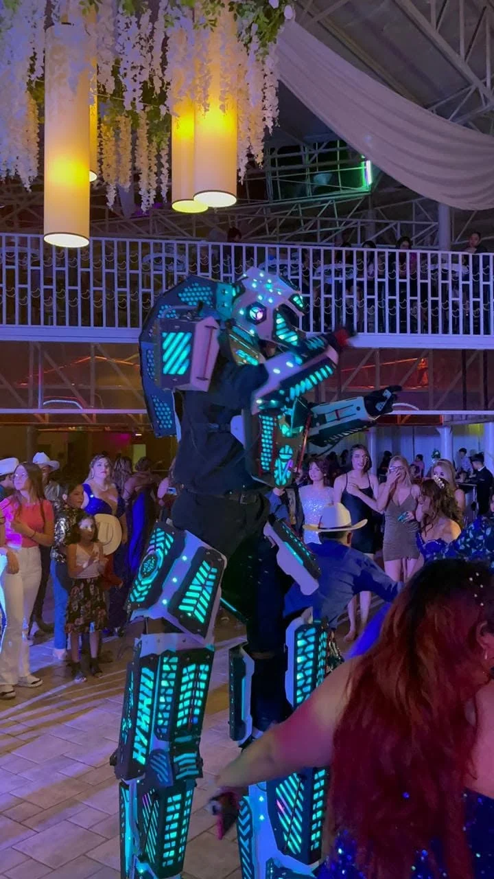 Luces y diversión en la celebración